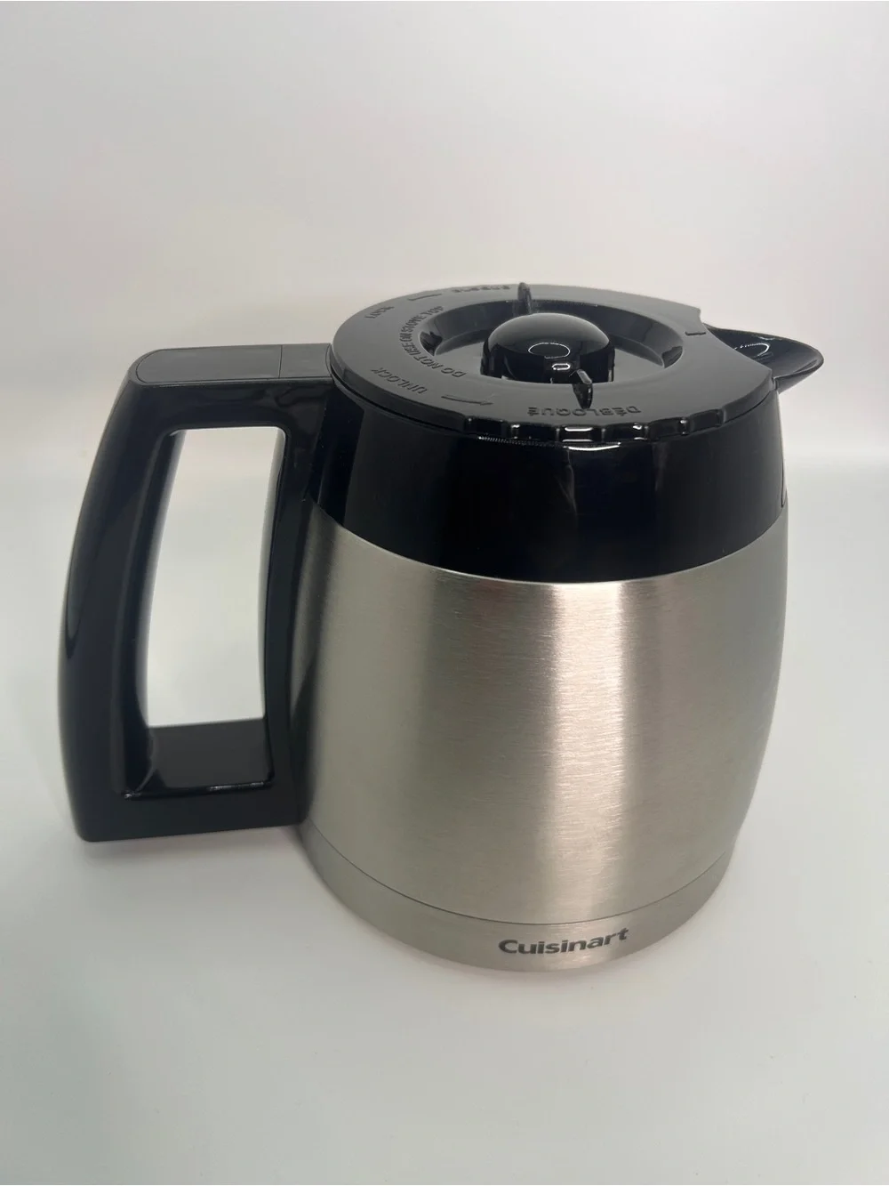 Cuisinart Stainless Steel 10 Cup Carafe with Black Handle & Lid